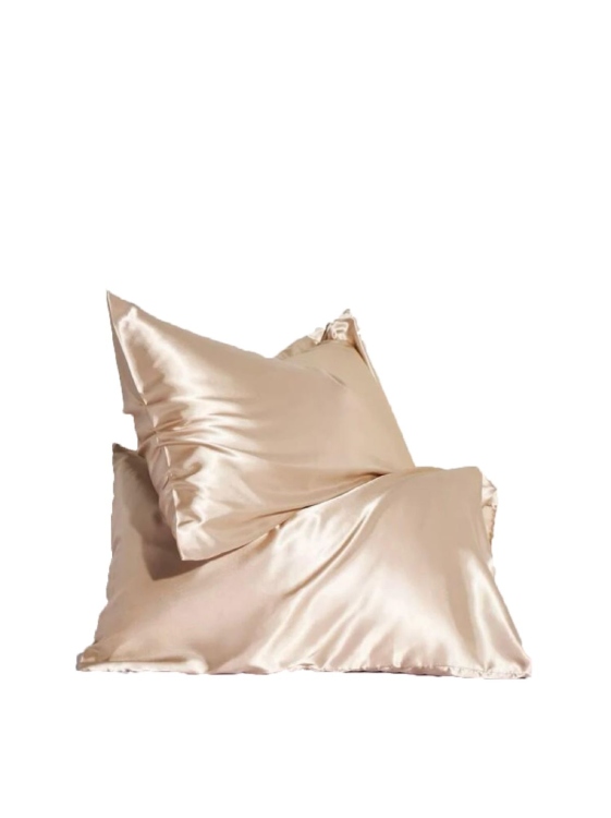 satin pillow case (1 pcs) - Gold
 غطاء وسادة ساتان (قطعة واحدة) - بيج غامق/ذهبي