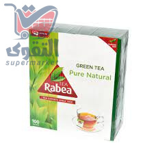 الربيع شاي اخضر طبيعي صافي 100كيس