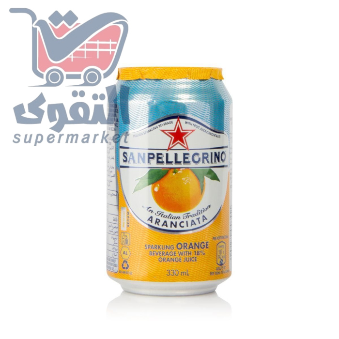 سنبلغرينو مياه غازية بنكهة  البرتقال