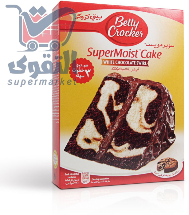 بيتي كروكر خليط كيك ابيض بالشوكولاته 500غم