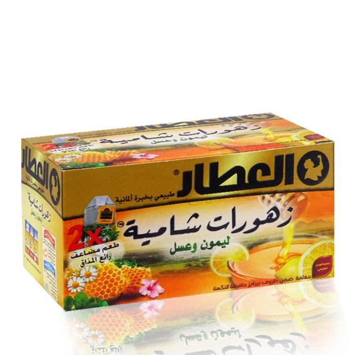 زهورات شامية  ليمون وعسل 20 العطار20م