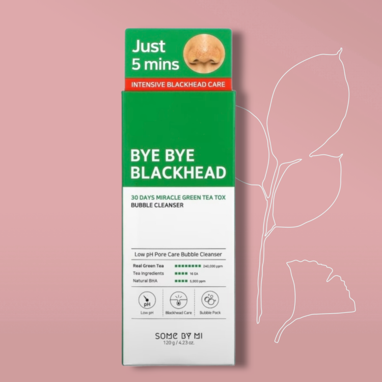 Some by mi Bye Bye Blackhead غسول وماسك الفقاعات وداعا لرؤوس السوداء