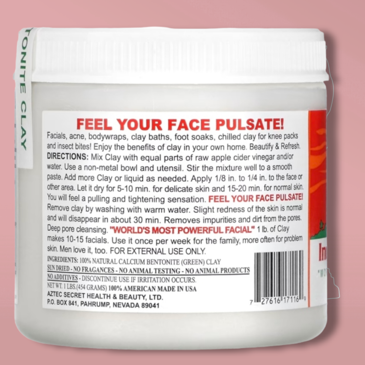ماسك الطين الهندي Aztec indian healing clay mask 