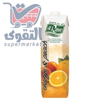 عصير الربيع برتقال و خوخ 1 لتر