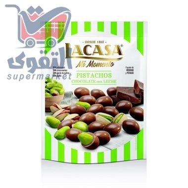 لاكاسا فستق حلبي بشوكولا الحليب 100غم