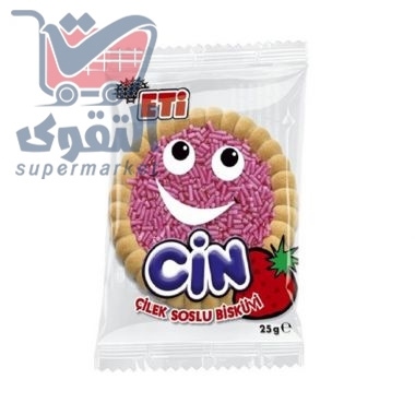 اي تي اي سين بسكوت جلي فراولة 25غم