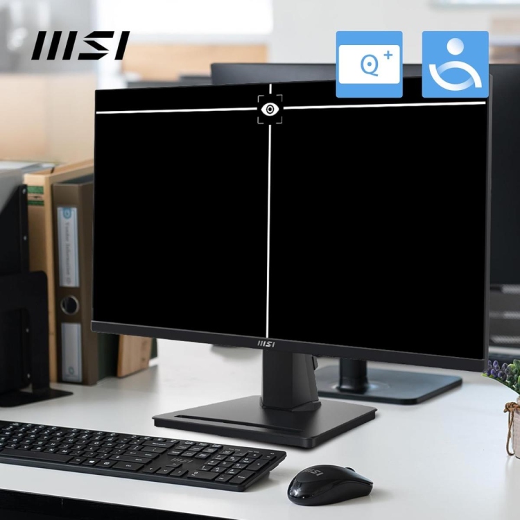 MSI PRO MP253 24.5" IPS 1920 X 1080 (FHD) 300 CD/M2 COMPUTER MONITOR, 100HZ, HDMI, DP -VGA W/ SPEAKER, 1MS, BLACK