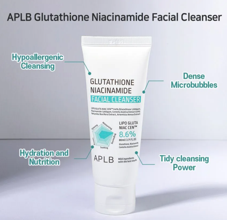 APLB, Glutathione Niacinamide Facial Cleanser 
