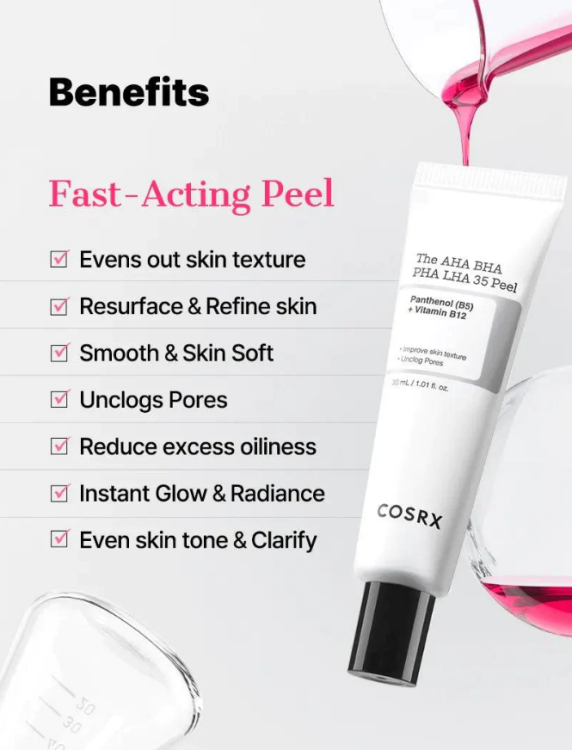 COSRX, The AHA BHA PHA LHA 35 Peel