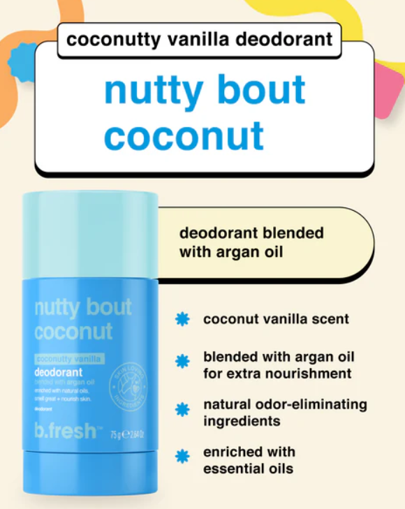 b.fresh, nutty bout coconut deodorant