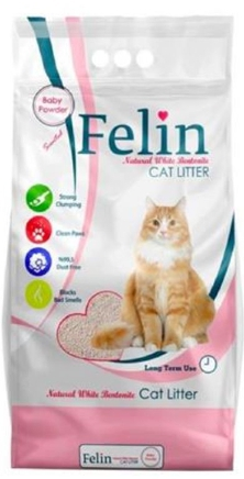 felin cat litter baby powder scent 