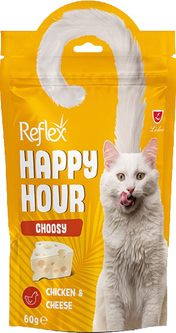 reflex happy hour choosy cat with chicken&cheese flavor 