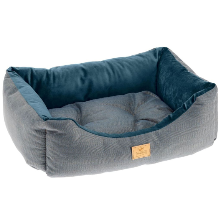 ferplast chester 80 pet bed grey&navy