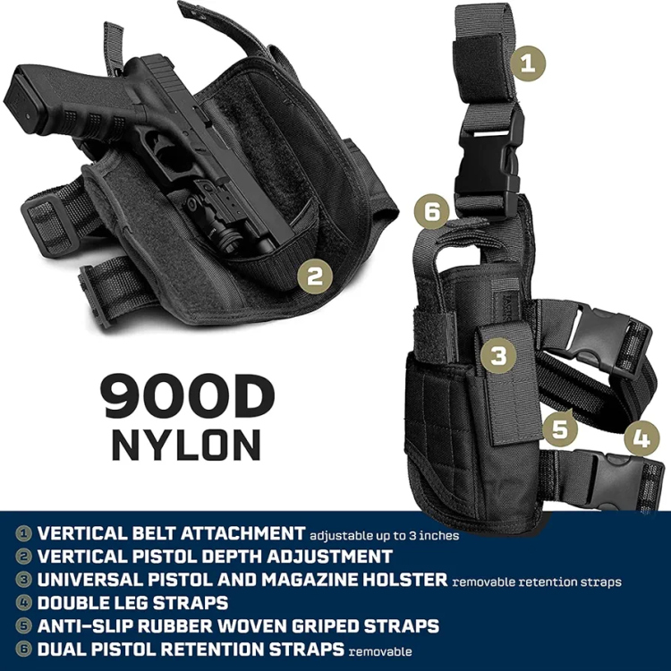 Tactical leg holster