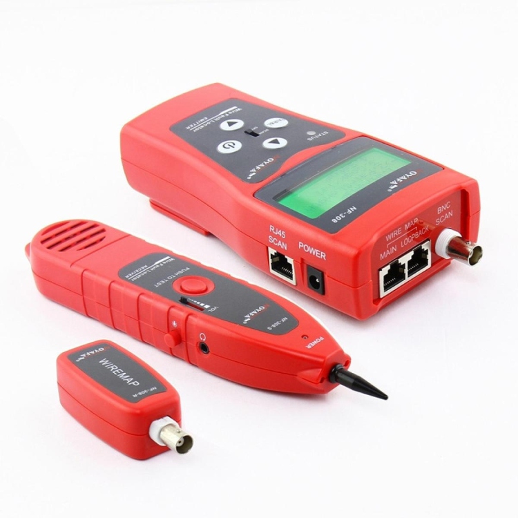 NF-308 LCD CABLE TESTER TRACING RJ11/RJ45 /BNC/USB CABLE