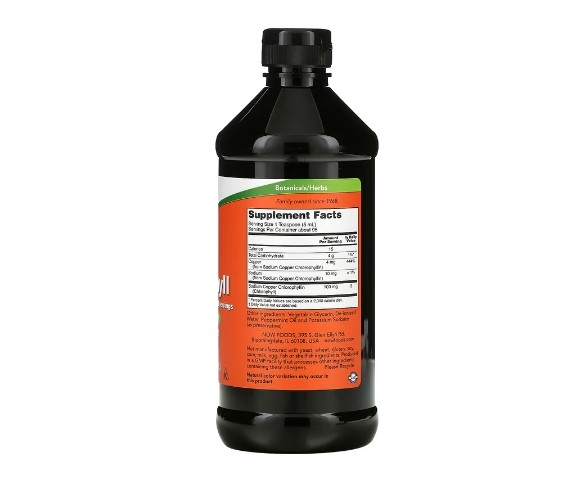 NOW Foods, Liquid Chlorophyll Natural Mint Flavor 