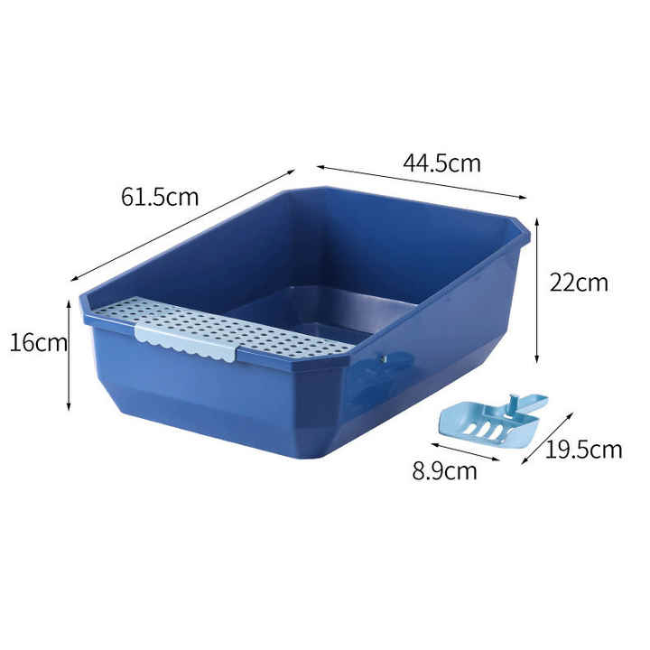 Cat litter box xl with filters and paws steps 