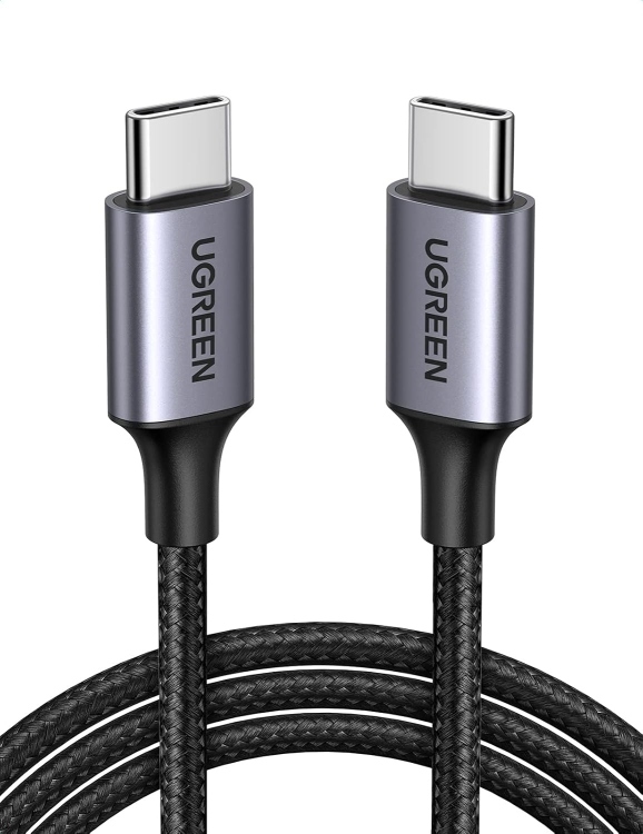 UGREEN US261 50150 USB-C 2.0 MALE TO USB-
MALE 3A DATA CABLE 1M 2.0