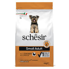 Schesir small adult dog dry food in chicken flavor 