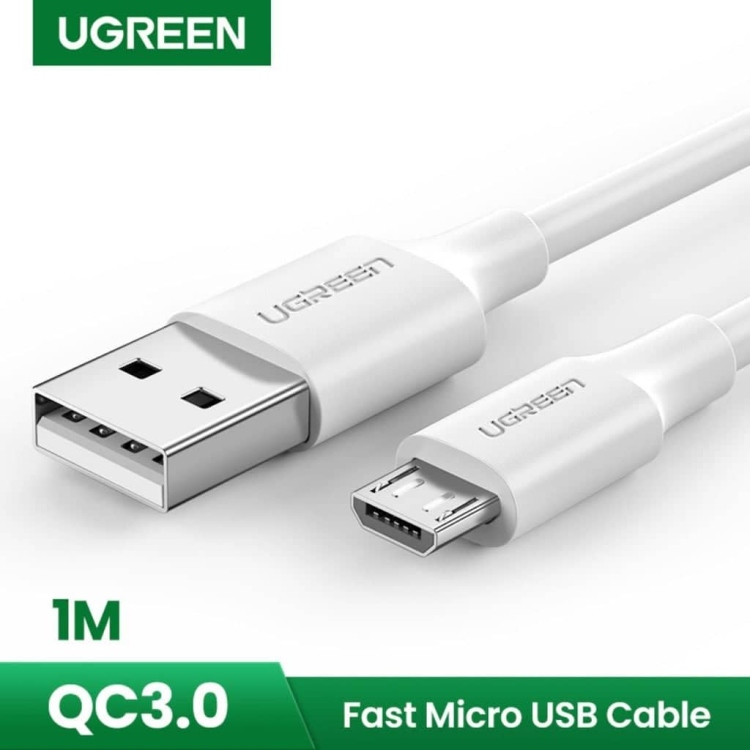 UGREEN  US289 60141 MICRO USB MALE TO USB 2.0 A  MALE CABLE 1M