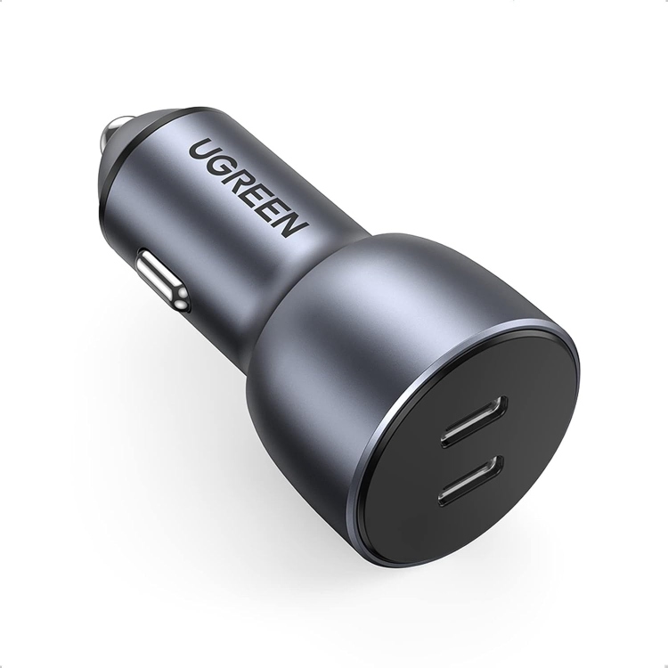 UGREEN	CD213-70594 USB-C PD+USB-C PD 40W FAST CAR CHARGER GREY