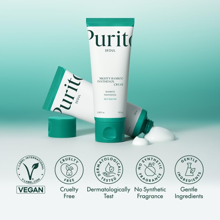 Purito Mighty Bamboo Panthenol Cream كريم مرطب بوريتو بانثينول