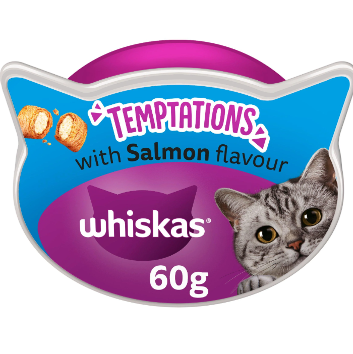 مكافآت  whiskas مع سمك السلمون