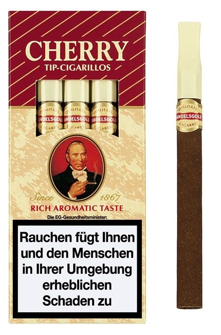 HANDELSGOLD CIGARILLOS - CHERRY - Rich Aromatic Taste - With Tip