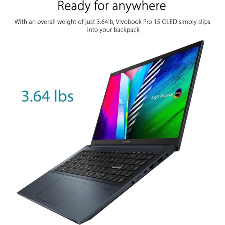 ASUS VIVOBOOK PRO 15-K3500PH-KJ497W, INTEL® CORE™ I7-11370H PROCESSOR NVIDIA® GEFORCE® GTX 1650 MAX Q 4GB GDDR6, 15.6" FHD- WINDOWS 11 HOME