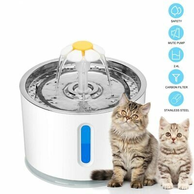 Cat stainless fountain with carbon filter 2.4 litter