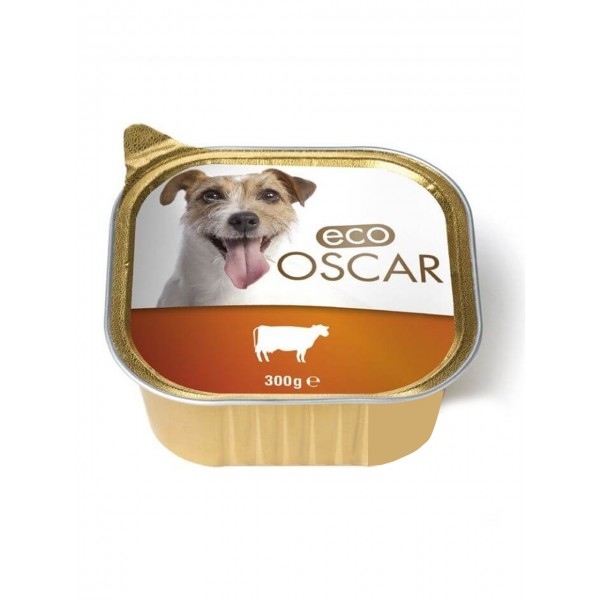 PATE BOEUF EN BARQUETTE POUR CHIEN 300G ECO OSCAR