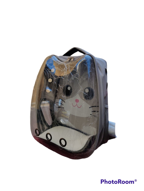 Cat Bag Breathable Portable Pet Carrier Bag Outdoor Travel Backpack for Cat and Dog Transparent Space Pet Backpack