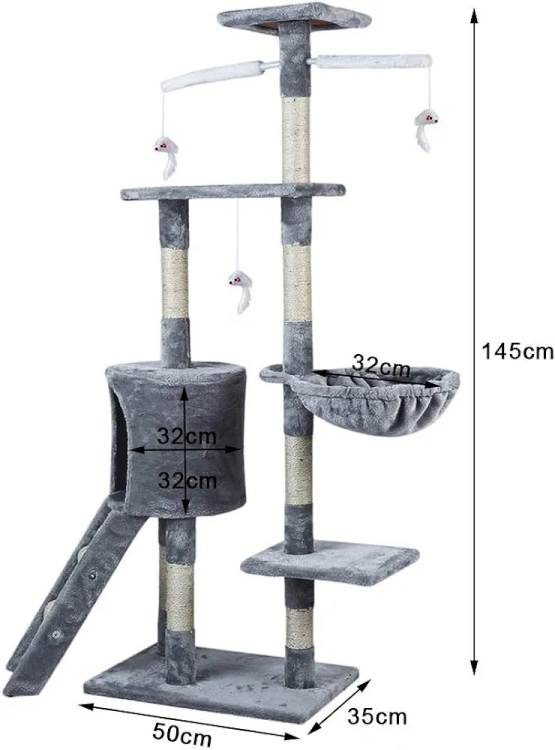 Cat scarcher with leader 145cm