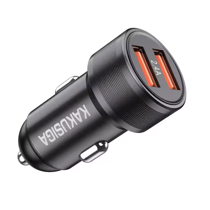شاحن موبايل للسيارة 2.4 امبير 2xUSB