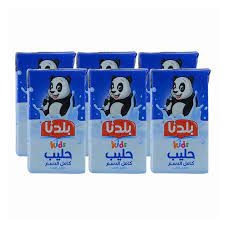 بلدنا حليب كامل الدسم 125مل *6 حبة