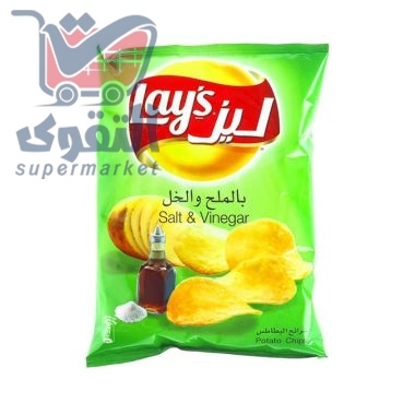 ليز شيبس بالملح والخل 14 غم