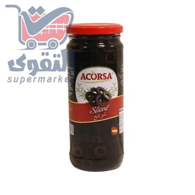 اكورسا زيتون اسود علب 350غم