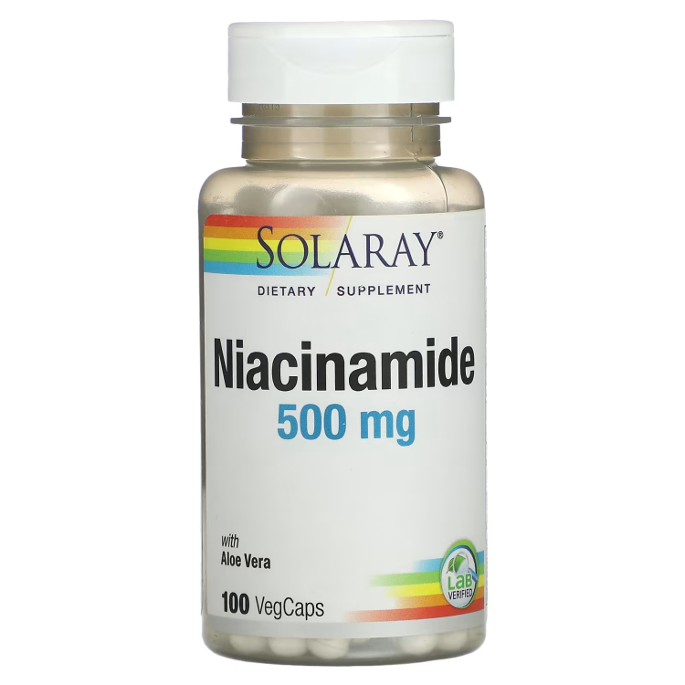 Solaray, Niacinamide, 500 mg, 100 VegCaps