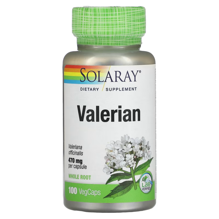 Solaray, Valerian, 470 mg, 100 VegCaps