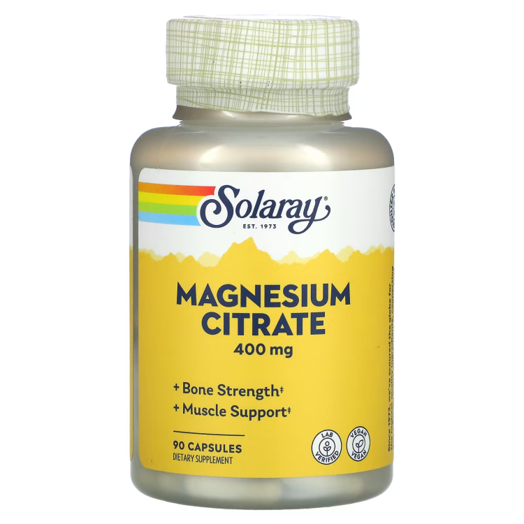 Solaray, Magnesium Citrate, 133 mg, 90 Capsules