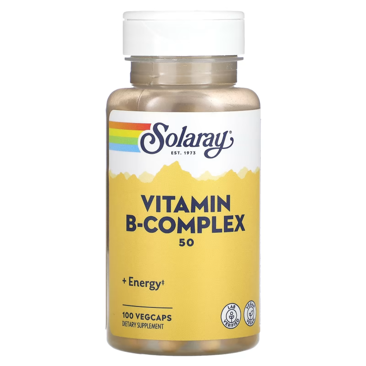 Solaray, Vitamin B-Complex 50, 100 VegCaps