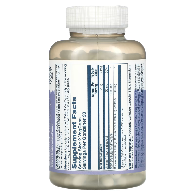 Solaray, MSM & Glucosamine, 180 VegCaps