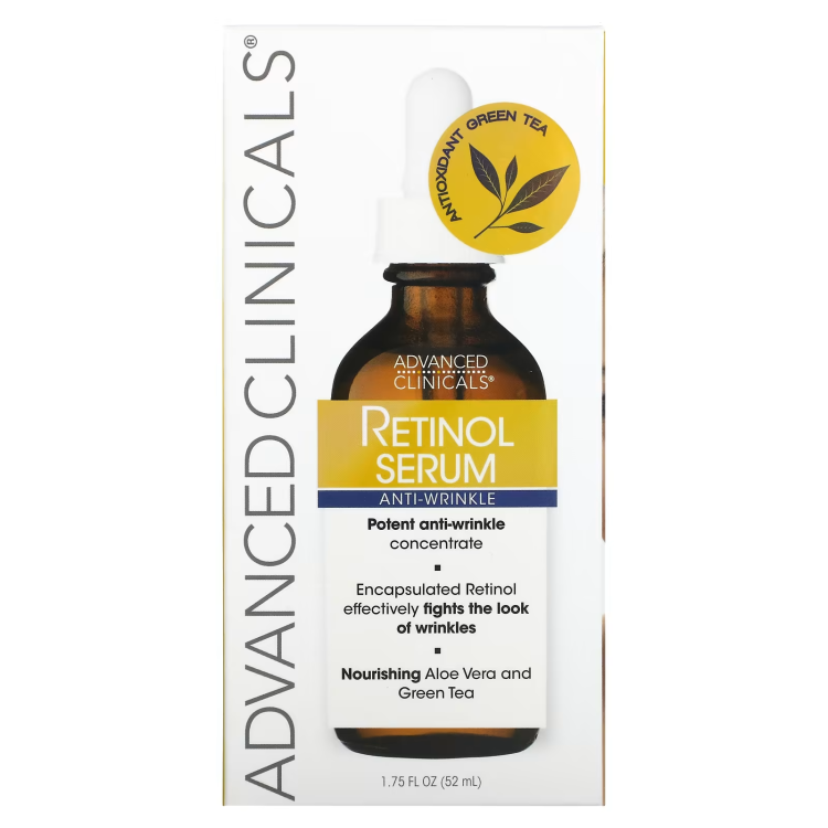 Advanced Clinicals, Retinol Serum, Anti-Wrinkle, 1.75 fl oz (52 ml)