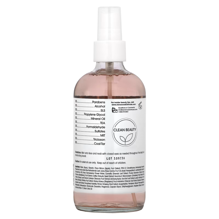 Advanced Clinicals, Vitamin C + Ferulic Acid, Antioxidant Glow Facial Mist, 8 fl oz (237 ml)