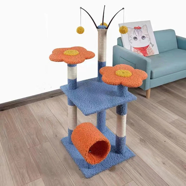 Condo Cat Climbing Tree Cat Column Scratcher Jumping Platform 120cm