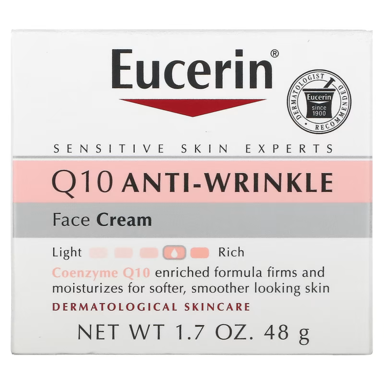 Eucerin, Q10 Anti-Wrinkle Face Cream, 1.7 oz (48 g)