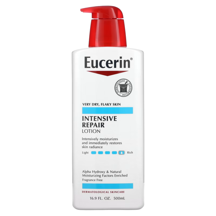 Eucerin, Intensive Repair Lotion, Fragrance Free, 16.9 fl oz (500 ml)