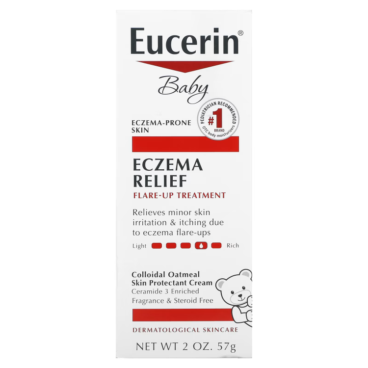 Eucerin, Baby, Eczema Relief, Flare Up Treatment, Fragrance Free, 2 oz (57 g)