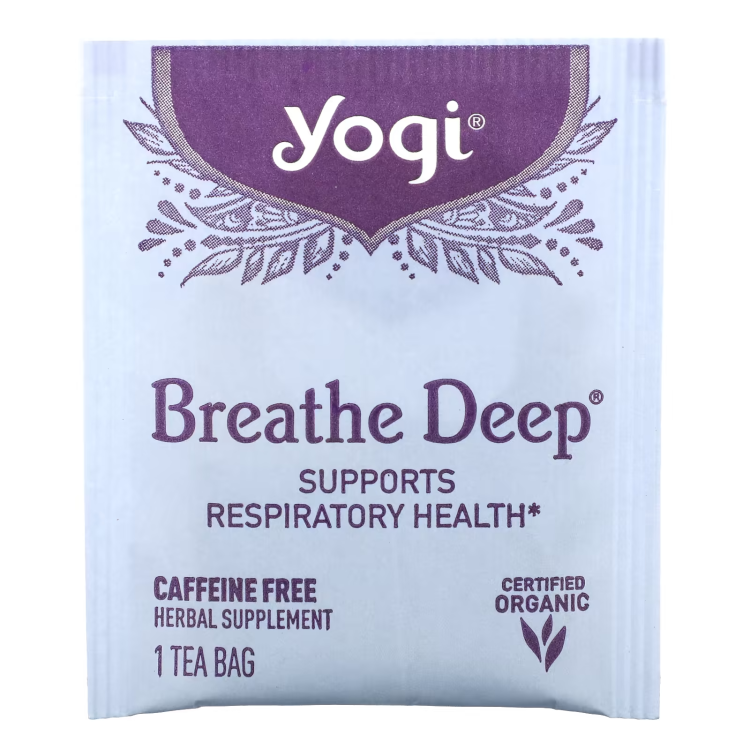 Yogi Tea, Breathe Deep, Caffeine Free, 16 Tea Bags, 1.12 oz (32 g)