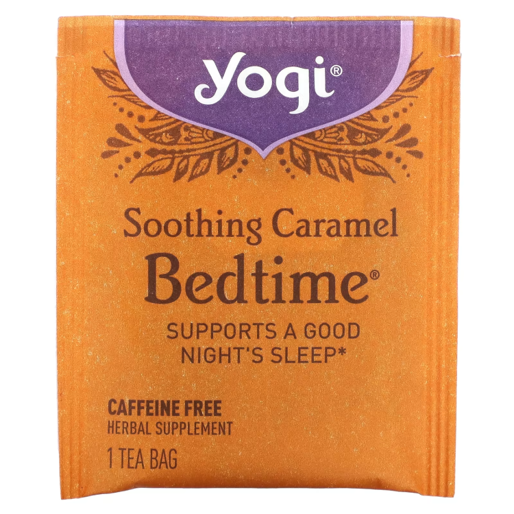 Yogi Tea, Bedtime, Soothing Caramel, Caffeine Free, 16 Tea Bags, 1.07 oz (30 g)